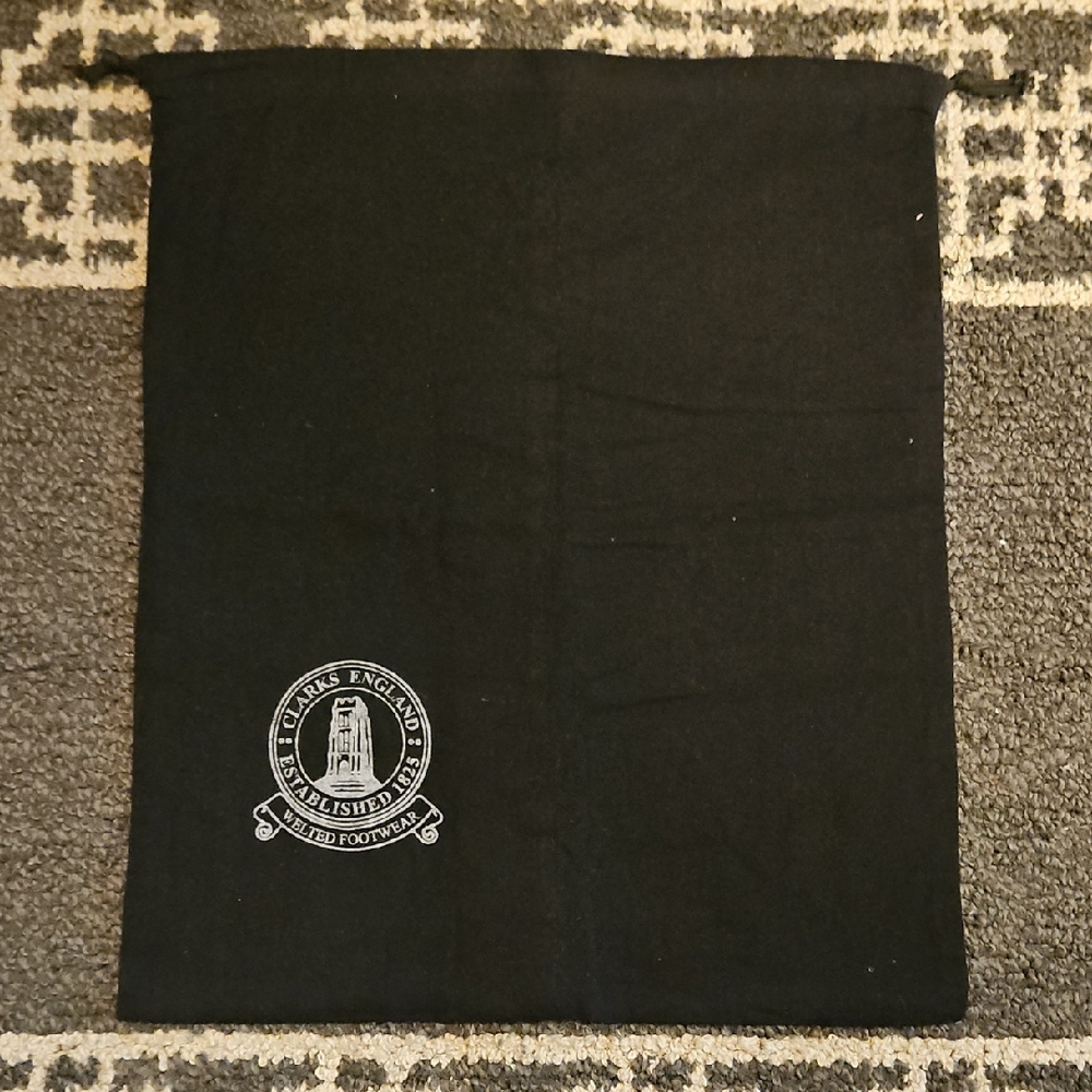 Clarks Black Dust Bag